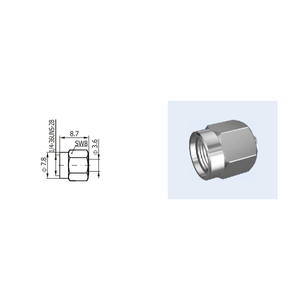 SMA Прямые полужесткие кабельные соединители