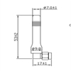 Меньшая резиновая антенна 3G GL-DY419